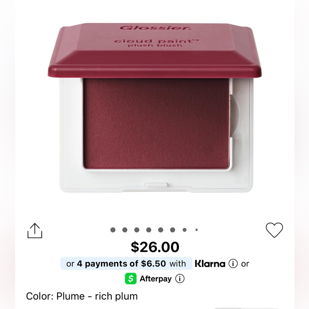 Glossier Cloud Paint Plush Blush